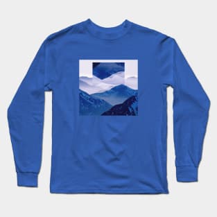 Mountain Geometric Reflection Long Sleeve T-Shirt